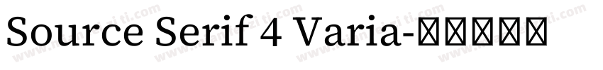 Source Serif 4 Varia字体转换
